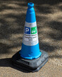 © chrisdorney - Cone at an Electric Vehicle Charging Point in London, UK