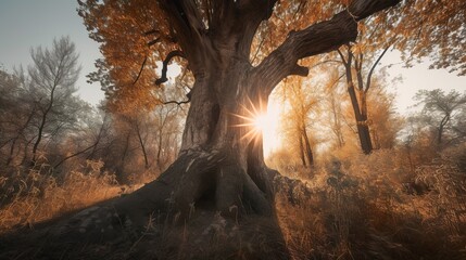 Wall Mural - mighty tree of life, generative ai