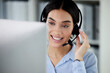© Clayton D/peopleimages.com - Customer service, woman with a headset and computer at her desk of her modern office workplace. Online communication or crm, support or telemarketing and female call center agent at her workspace