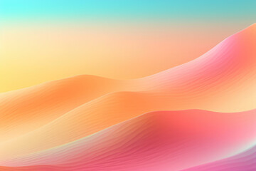 Wall Mural - Colorful desert background with vivid pastel colors. Generative AI