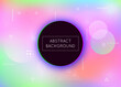 © Holo Art - Neon Presentation. Light Iridescent Elements. Violet Shiny Background. Magic Vector. Gradient Design. Liquid Fluid. Trendy Flyer. Motion Dots. Purple Neon Presentation