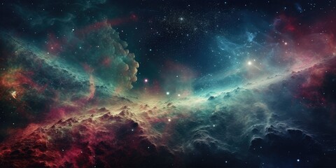 universe with dreamy cosmos