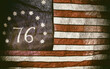 The Bennington flag,a version of the American flag associated with the American Revolution Battle of Bennington, where it gets its name.