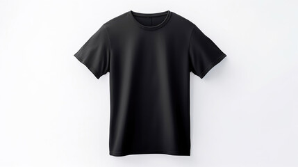 Sleek and Simple Black T-Shirt Design. Generative AI