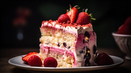 A Glimpse at the Sweet Strawberry Layer Cake