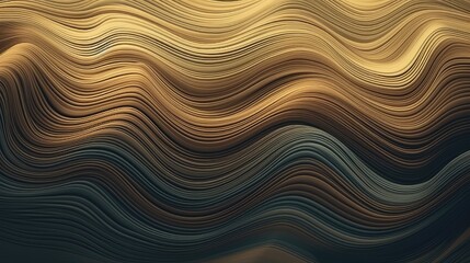 Canvas Print - wave pattern background material, ai generated