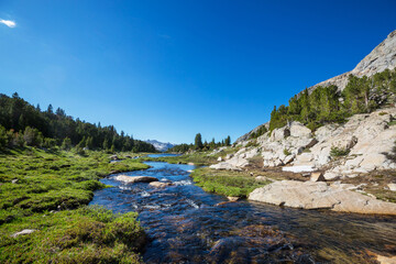 Canvas Print - Mountains river