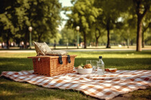 Photo Of Picnic On The Park View Generated AI