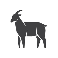 Wall Mural - Goat simple icon. Goat logo concept design vector. Goat geometric symbol design. Vector illustration