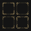 © Pendraw - set vector, frame vintage gold