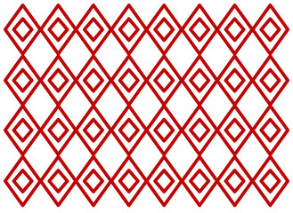 Wall Mural - Vector ready-made background. Red stripes. Beautiful pattern. For decorative argyle plaid fabric.