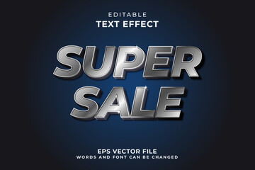 Poster - 3d super sale text effect
