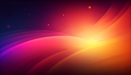 Sticker -  radiant gradient background