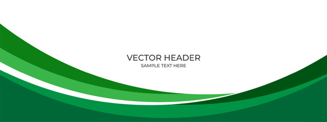 Wall Mural - modern green banner background. dynamic curve. vector abstract graphic design banner pattern backgro