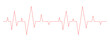 Electrocardiogram chart. Heart beat diagram isolated on white background. Red cardiac rhythm line. Cardio test. Cardiology hospital symbol