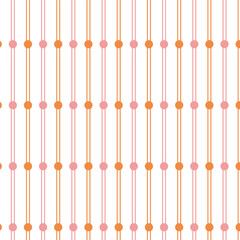 Canvas Print - abstract diagonal double line and dot pattern.