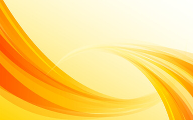 Wall Mural - Wavy Orange Background design vector. Wave Background. Abstract background vector
