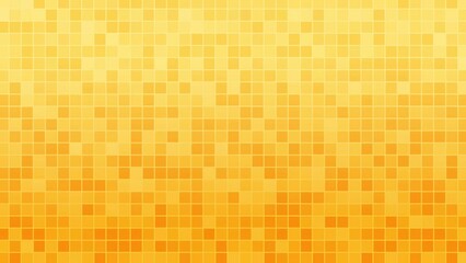 Wall Mural - Orange and yellow square dots moving and blinking quickly, 4K motion loop background.