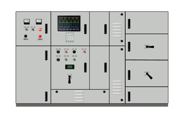 Wall Mural - Control Panel. Production control panel and control of computer devices. Touchpad. 