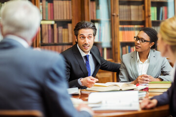 Wall Mural - Lawyers meeting in chambers 