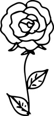 Sticker - rose flower images