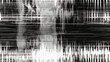 seamless abstract grunge glitch pattern black and white background matrix - by generative ai
