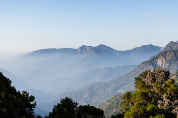 Poster - Taiwan Alishan mountain range landscape