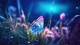 Fototapeta Zwierzęta - butterfly on the grass