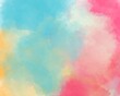 © HongSaMut - Brushed Painted Abstract Background. Brush stroked painting. Colorful pastel watercolor.