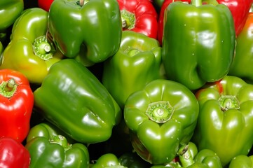 red and green peppers