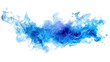 canvas print picture - Blue fire isolated