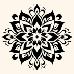 Sticker - Mandalas vector for logo or icon,clip art, drawing Elegant minimalist style,abstract style Illustration