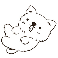 Poster - Cute Dog Character with hand drawn style