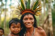 © Leon Waltz - Portrait of an indigenous Indian woman with her child
