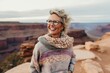 © Anne Schaum - Happy senior woman in the Grand Canyon National Park, Arizona, USA