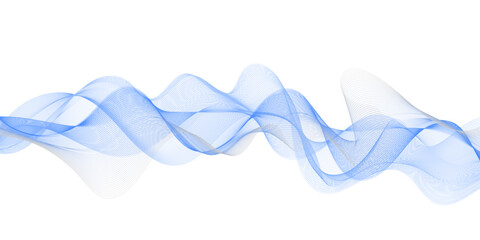 Wall Mural - Abstract flowing wave lines. Design element for technology, science, modern concept.vector eps 10