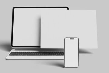 multi device website presentation mockup