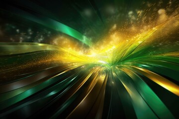 Wall Mural - Abstract Brazilian colors background - Illustration created with generative ai