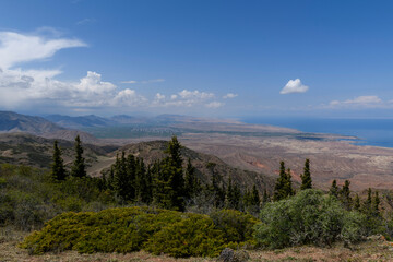 Wall Mural -  Issyk-Kul - lake in Kyrgyzstan. Summer mountain landscape. Kyrgyzstan mountains.