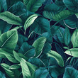 © MDQDigital - Seamless Colorful Tropical Leaves Pattern.Seamless pattern of Tropical Leaves in colorful style. Add color to your digital project with our pattern!