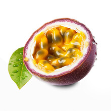 Passion Fruit Isolated On Transparent Or White Background, Png