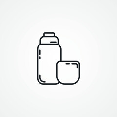 thermos line icon. thermos linear icon.