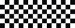 Checkered flag vector.Banner seamless chessboard.Racing flag.Black and transparent checkered seamless pattern.Vector illustration	
