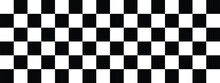 Checkered Flag Vector.Banner Seamless Chessboard.Racing Flag.Black And Transparent Checkered Seamless Pattern.Vector Illustration	
