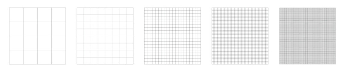 grid pattern vector collection. set of grid pattern background. grid templates isolated on transpare