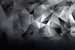 Dynamic grayscale gradient with sharp geometric shapes, generative ai