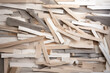 Minimalistic background of splintered wood with clean lines and neutral colors, generative ai