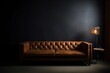 brown sofa in a room
