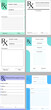 © New Africa - Collage with different medical prescription forms on grey background