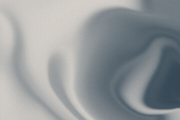 Poster - Abstract liquid grainy gradient background. Distorted wave, dynamic fluid, metallic texture, monochrome. Great for social media, web banner, wallpaper.